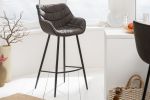 Krzesło barowe Dutch Comfort szary antyczny - Invicta Interior 2