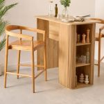 Krzesło barowe hoker drewniany Elle  2