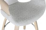 Krzesło barowe hoker drewniany Mello Lounge szare  - Item International 5