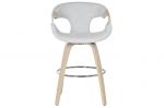Krzesło barowe hoker drewniany Mello Lounge szare  - Item International 2