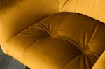 Krzesło barowe Hoker Loft aksamitny velvet musztardowy - Invicta Interior 8