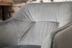 Krzesło barowe Hoker Loft aksamitny velvet szary  - Invicta Interior 5