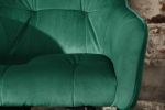 Krzesło barowe Hoker Loft aksamitny velvet zielony - Invicta Interior 10