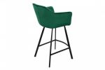 Krzesło barowe Hoker Loft aksamitny velvet zielony - Invicta Interior 5