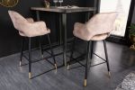 Krzesło barowe hoker Paris greige  - Invicta Interior 5