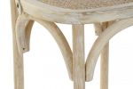 Krzesło barowe hoker rattanowe Maison belle natur białe  - Item International 7