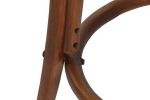 Krzesło barowe hoker rattanowy Icon retro z plecionką wiedeńską brązowy 6