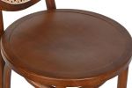 Krzesło barowe hoker rattanowy Icon retro z plecionką wiedeńską brązowy - Item International 6