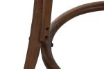 Krzesło barowe hoker rattanowy Icon retro z plecionką wiedeńską brązowy tapicerowany - Item International 9