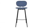 Krzesło barowe hoker retro style denim  - Item International 2