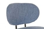 Krzesło barowe hoker retro style denim  - Item International 5