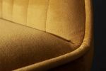 Krzesło barowe hoker Turin aksamitne musztardowe - Invicta Interior 7