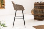 Krzesło barowe hoker Turin vintage taupe - Invicta Interior 5