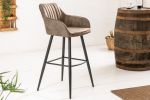 Krzesło barowe hoker Turin vintage taupe - Invicta Interior 4