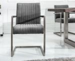  Krzesło Big Aston aksamitne szare - Invicta Interior 5