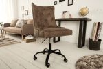 Krzesło biurowe Fotel Victorian vintage brązowy - Invicta Interior 8