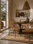 Krzesło Boho rattanowe Classic - Atmosphera 2