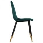 Krzesło Chaise aksamitne zielone - Atmosphera 2