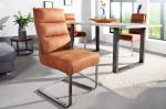 Krzesło Comfort vintage jasnobrązowe  - Invicta Interior 6