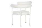 Krzesło Designer chair boucle round - Light & Living 3