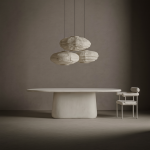 Krzesło Designer chair boucle round - Item International 2