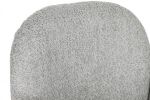 Krzesło Designer chair boucle z podłokietnikami grey 4