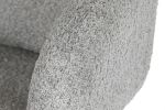 Krzesło Designer chair boucle z podłokietnikami grey 5