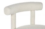 Krzesło designerskie Japandi boucle - Item International 8