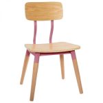Krzesło dla dzieci Retro różowe 1