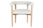 Krzesło drewniane Designer chair boucle round 3