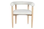 Krzesło drewniane Designer chair boucle round 4
