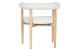 Krzesło drewniane Designer chair boucle round 4