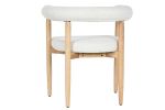 Krzesło drewniane Designer chair boucle round 5
