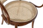 Krzesło drewniane gięte Vintage rattanowe brązowe 6