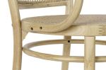 Krzesło drewniane gięte Vintage rattanowe natur - Item International 5