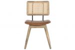 Krzesło drewniane Icon Cane skórzane  2