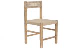 Krzesło drewniane Organic w stylu eko z jutą 1