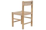 Krzesło drewniane Organic w stylu eko z jutą 3
