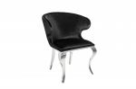Krzesło Fotel Modern Barock II czarne  - Invicta Interior 1