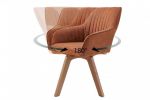 Krzesło Livorno obrotowe vintage brązowe - Invicta Interior 3