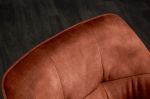 Krzesło Loft aksamitne obrotowe miedziane brązowe - Invicta Interior 6