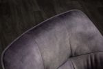 Krzesło Loft aksamitne obrotowe szare - Invicta Interior 7