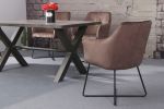 Krzesło Loft Samt brązowe cappuccino  - Invicta Interior 7