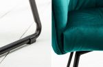 Krzesło Loft Samt niebieskie turkusowe - Invicta Interior 8