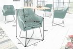 Krzesło Loft Samt zieleń butelkowa  - Invicta Interior 9