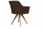 Krzesło Loft z podłokietnikami brązowy antyczny  - Invicta Interior 4