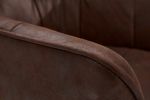 Krzesło Loft z podłokietnikami brązowy antyczny  - Invicta Interior 6