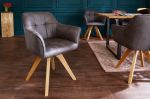Krzesło Loft z podłokietnikami szary antyczny - Invicta Interior 4