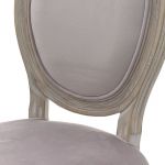 Krzesło Louis aksamitne pudrowy róż 5