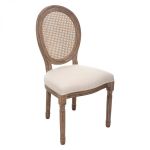 Krzesło Louis blanche z plecionką wiedeńską 1